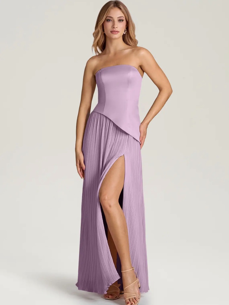 Azazie Tierney Bridesmaid Dress In Whisteria (Size A12)